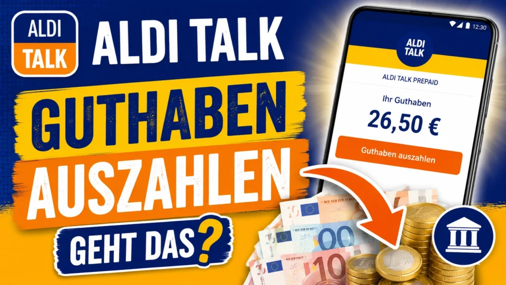 Aldi Talk Guthaben auszahlen lassen