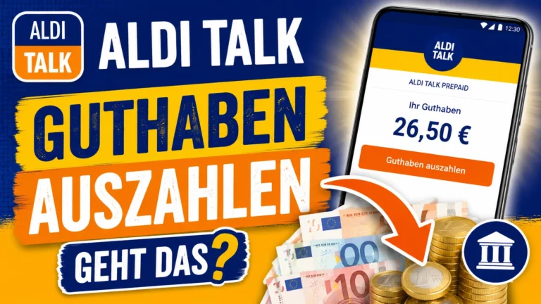 Aldi Talk Guthaben auszahlen lassen