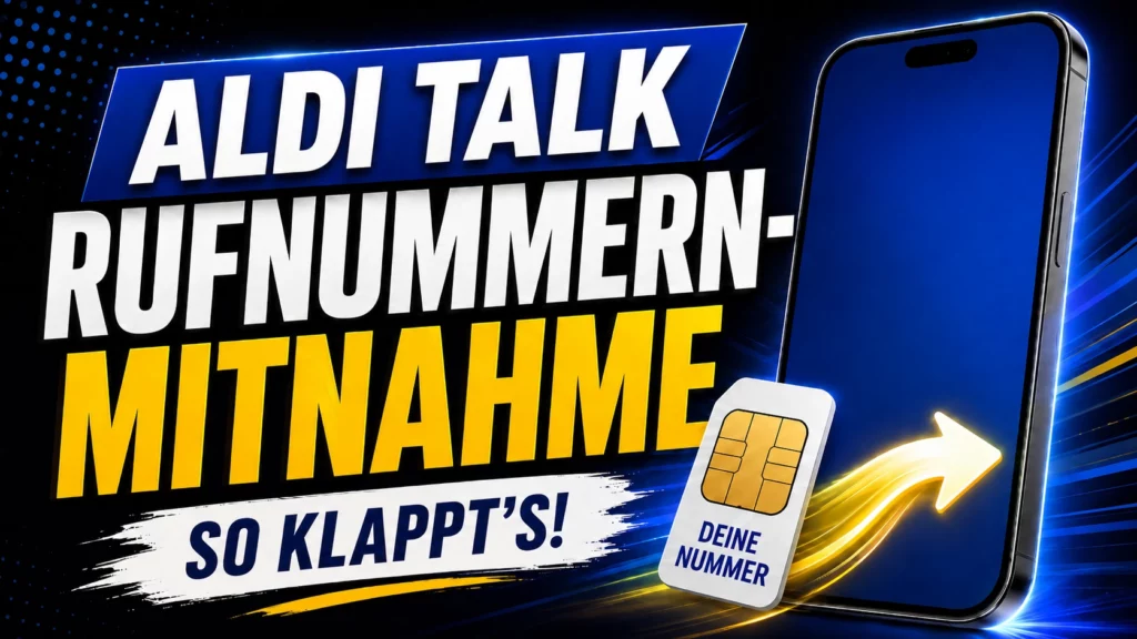 Aldi Talk Rufnummernmitnahme