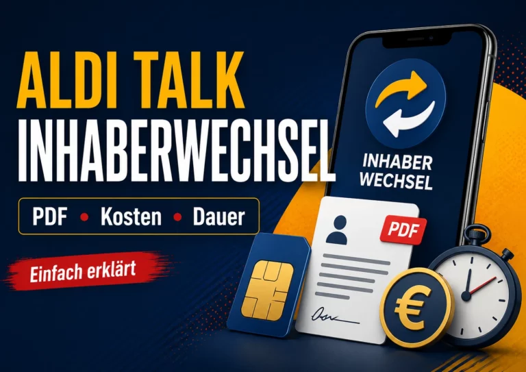 Aldi Talk Inhaberwechsel