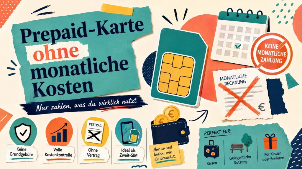 Prepaid-Karte ohne monatliche Kosten Beitragsbild