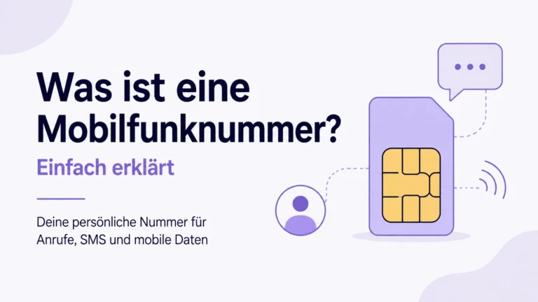 Was ist eine Mobilfunknummer?