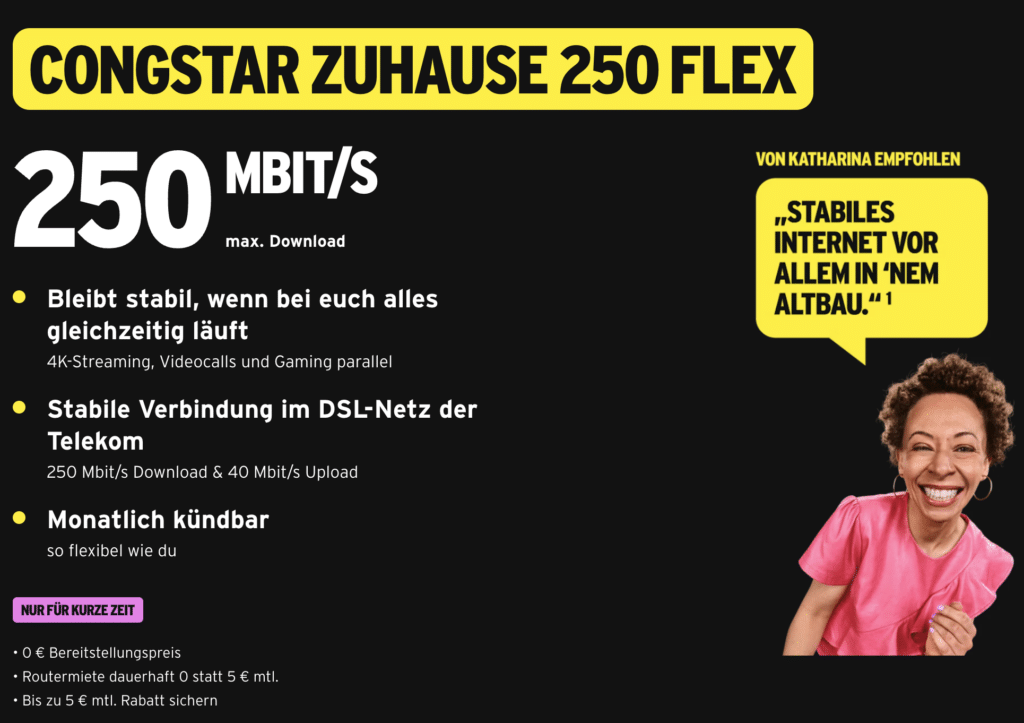 congstar Zuhause 250 Flex