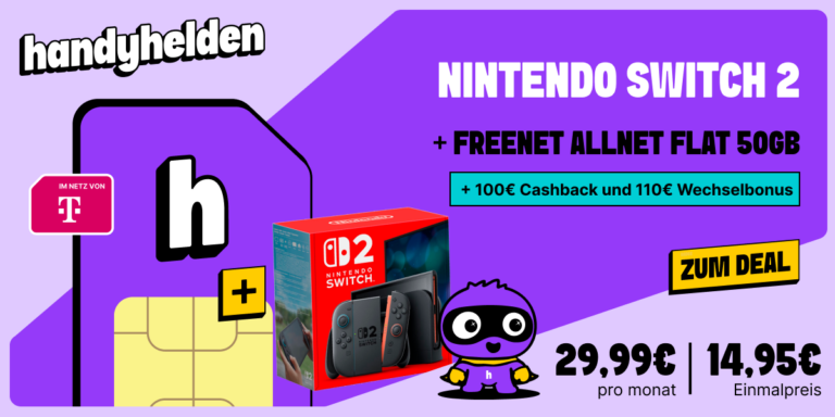 Nintendo Switch 2 mit 50GB Telekom-Netz für 29,99€ mtl.